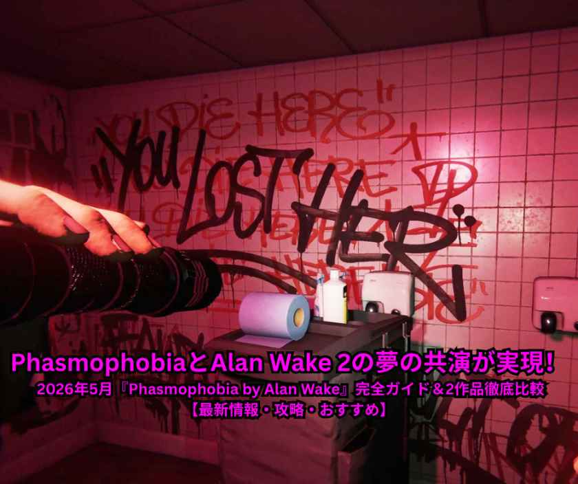 PhasmophobiaとAlan Wake 2の夢の共演が実現！ 2026年5月『Phasmophobia by Alan Wake』完全ガイド＆2作品徹底比較【最新情報・攻略・おすすめ】