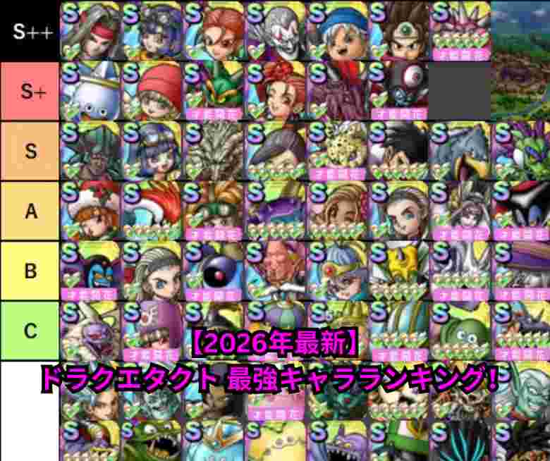 【2026年最新】ドラクエタクト 最強キャラランキング！勇者エイトが圧倒的1位を独走中｜リセマラ・パーティ編成・育成完全ガイド