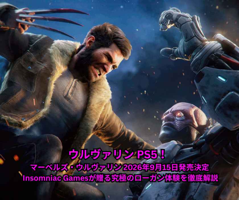 ウルヴァリン PS5 完全ガイド！ マーベルズ・ウルヴァリン 2026年9月15日発売決定 – Insomniac Gamesが贈る究極のローガン体験を徹底解説